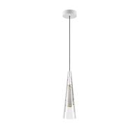 Lodes Cono di Luce Large Pendelleuchte, gold, rosette blanc