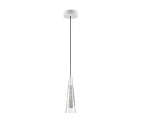 Lodes Cono di Luce Small Pendelleuchte, gris, rosette blanc