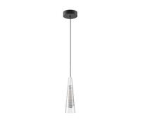 Lodes Cono di Luce Small Pendelleuchte, gris, rosette noir