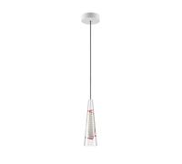 Lodes Cono di Luce Small Pendelleuchte, rouge, rosette blanc
