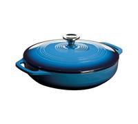 Lodge 3.41 Litre/3,6 L en Fonte/Cocotte en Porcelaine en émail, Bleu