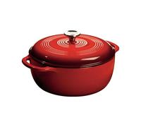 Lodge Cocotte en Fonte/Porcelaine émaillée Rouge 5,68 l