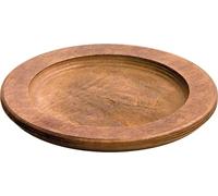 lodge - Plateau rond en bois teinté noyer X L5Sk3 et L50Gh3