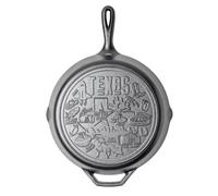Lodge Poêle à frire en fonte de 30,5 cm - Poêle à frire pré-enduite avec poignée en forme de goutte - Utilisation au four, cuisinière, grill et feu de camp - Fabriquée aux États-Unis - Batterie de