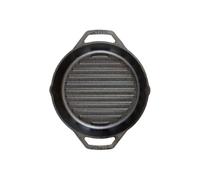 Lodge | Poêle grill à double poignée | Fonte naturelle | Ø 30cm | Sain et sans PFAS | Tous feux dont induction, four & BBQ | Made in USA