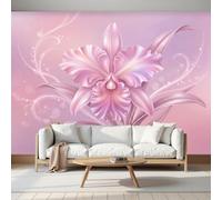 LODMLOER Papier Peint Panoramique Intissé Élégante Fleur 350x256cm Papier Peint Photo,Aquarelle Rêverie Fresque Murale Affiche Géante Pour Salon Chambre Chambre D'Enfant Décoration Murale