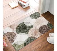 LODMLOER Tapis Entree Interieur Aquarelle Cercles 60 x 90 cm Lavable en Machine | AntidéRapant Poil Ras, pour Chambre Salle a Manger Descente de Lit Bureau, Cuisine,Résumé Spirales