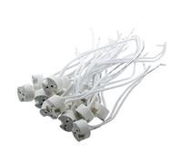 Lodokdre 15 Pcs GU5.3 MR16 blanc receptacle porte lampe a LED base en ceramique
