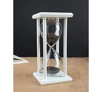 Lodunsyr Minuterie Sablier pour 30 Minutes Décoration Sablier Minuteur 30 Minutes Festival Ornement pour Cuisine Restaurant Salon Accueil Placard Bureau Chambre Fête Noël Nouvel an Hourglass Noir