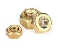 LOEASE 1/10/50/100 pièces Laiton Massif Écrou Hexagonal en Cuivre pour M1.4 M1.6 M2 M2.5 M3 M4 M5 M6 M8 M10 M12 M14 M16 M18 M20 M22 M24 Vis Boulon (Size : M2.5 x100pcs)