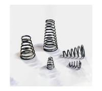 LOEASE 10 pièces Ressort de Pression Conique Ressorts de Tour cône Conique Ressort de Compression Ressort en Acier/Ressort de Pression en Acier Inoxydable(10pcs 0.8 * 5-8 * 10mm)
