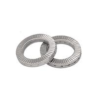 LOEASE 20/10/ 5 Paires (2 pièces collées) rondelles autobloquantes véritable cale Acier Inoxydable M3 M4 M5 M6 M8 M10 M12 M14 M16 M18 M20 M22 (Color : Stainless Steel, Size : M6 x20pairs)