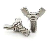 LOEASE Écrous à Oreilles 1/3/5 pièces M8 12-50mm 8mm 304 boulons à Ailes en Acier Inoxydable, écrou à Oreilles, vis Papillon (Size : M8 X 50mm-5pcs)