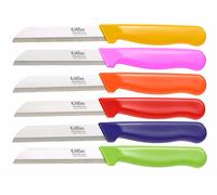 Löffler Lot de 6 couteaux à légumes en inox de Solingen - lame 8,5 cm - pointu
