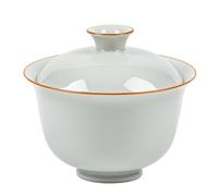 loeusjfnr Tasse à thé en Céramique Bol couvert en céramique émaillée verte antique Ercai, petit lingot non chaud, bol à thé la main, service Kung Fu rétro simple Tasses à Thé
