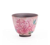 loeusjfnr Tasse à thé en Céramique Old Rock Mud Powder présente la tasse à thé National Color Peony, hôtesse, invités, service en céramique Tasses à Thé