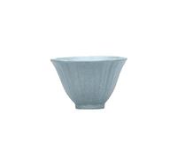 loeusjfnr Tasse à thé en Céramique Tasse à thé de dégustation cannelée en argile mouchetée, petit bol forme pétale pieds disponible multicolore Tasses à Thé