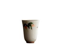 loeusjfnr Tasse à thé en Céramique Tasse à thé en céramique kaki peinte la main, tasse hôte, simple, odeur, parfum Tasses à Thé