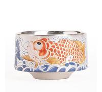loeusjfnr Tasse à thé en Céramique Tasse à thé en porcelaine faite la main, décorée de dorure l'argent, tasse hôtesse, Pu'er Tasses à Thé