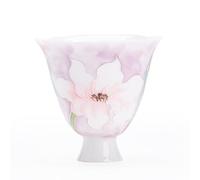 loeusjfnr Tasse à thé en Céramique Tasse à thé pied haut peinte la main, tasse de maître exquise bord fleuri, service en céramique Tasses à Thé