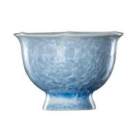 loeusjfnr Tasse à thé en Céramique Tasse de dégustation thé à motif floral et émail cristallin bec incrusté d'argent Tasses à Thé