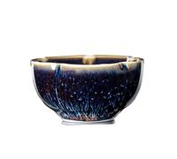 loeusjfnr Tasse à thé en Céramique Tasse de dégustation thé Gongfu avec incrustation lys argentés et glaçure modifiée au four Tasses à Thé