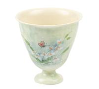 loeusjfnr Tasse à thé en Céramique Tasse de Kung Fu Wen Xinlan peinte à la main, tasse maître, unique, thé grande valeur for femmes, gobelet pastoral chinois