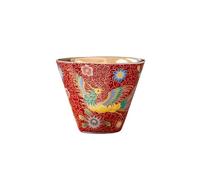 loeusjfnr Tasse à thé en Céramique Tasse de maître émaillée à thé dorée Bol en céramique Service Kung Fu simple dégustation conique personnelle Tasses à Thé