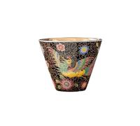 loeusjfnr Tasse à thé en Céramique Tasse de maître émaillée à thé dorée Bol en céramique Service Kung Fu simple dégustation conique personnelle Tasses à Thé