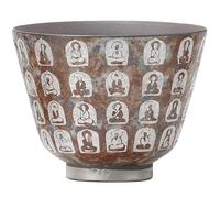 loeusjfnr Tasse à thé en Céramique Tasse Maître Dix Mille Bouddhas en céramique dorée à l'argent, tasse individuelle for usage domestique Tasses à Thé