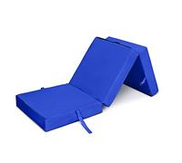 Loft 25 Lit en Z Pliable et imperméable | Matelas cubique avec Fermeture et poignée de Transport | Futon pour invités dans Le Salon de la Chambre à Coucher | Chaise Confortable (Bleu)