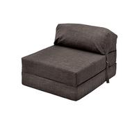 Loft 25 Matelas Pliant pour lit Simple Z | Siège canapé Doux et Confortable | Idéal pour Les invités, Le Salon et Les Chambres à Coucher | Chaise de Couchage légère et Portable (Chocolat)