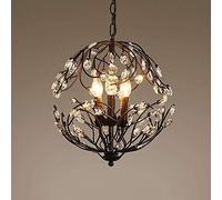 Loft Rétro Industriel Fer Art Suspension Métal Noir Lampe Suspendue Cage Plafonnier Suspendu Abat-Jour Abat-Jour en Fil pour Chambre Couloir Salon