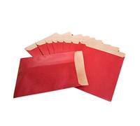 Logbuch-Verlag 25 petits sacs en papier kraft rouge 17,5 x 21 cm - sachets papier comme emballage de cadeaux présents Give-Aways