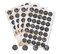 Logbuch-Verlag Lot de 140 autocollants vintage avec motifs ustensiles de cuisine autocollants pour livre de recettes, cadeaux, école, 3 cm, noir et blanc