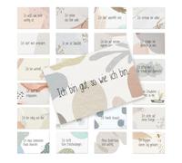 Logbuch-Verlag Lot de 24 cartes d'affirmation pour adultes - Lot de cartes de pleine conscience avec affirmations positives au design moderne aquarelle bohème - Cartes de motivation pour l'amour de