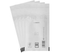 LOGIC PACK 300 Enveloppes à Bulles Blanches A1 120 x 175 mm, Pochettes Matelassées d'Expédition Auto-Adhésives, Film Bulles 50µm Ultra-Résistant et Indéchirable pour Petits Colis, au format DIN A6