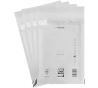 LOGIC PACK 300 Enveloppes à Bulles Blanches D4 200 x 275 mm, Pochettes Matelassées d'Expédition Auto-Adhésives, Film Bulles 50µm Ultra-Résistant et Indéchirable pour Petits Colis, au format DIN B5