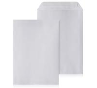 LOGIC PACK 50 Enveloppes B4 Blanches, 250 x 353 mm, 100g, Autocollante