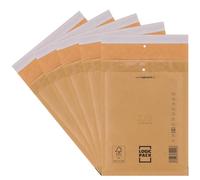LOGIC PACK C3 Enveloppes Bulles Brunes 300 170 x 225 mm, Auto-adhésives | Pochettes Matelassée, Film bulles 50µm antichoc, papier kraft indéchirable, envoi Vinted sécurisé, certifié FSC, recyclable