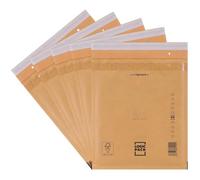 LOGIC PACK E5 Enveloppes Bulles Brunes 100 240 x 275 mm, Auto-adhésives | Pochettes Matelassée, Film bulles 50µm antichoc, papier kraft indéchirable, envoi Vinted sécurisé, certifié FSC, recyclable