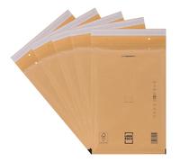 LOGIC PACK F6 Enveloppes Bulles Brunes 25 240 x 350mm, Auto-adhésives | Pochettes Matelassée, Film bulles 50µm antichoc, papier kraft indéchirable, envoi Vinted sécurisé, certifié FSC, recyclable