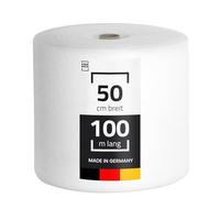 LOGIC PACK Film de mousse PE pour emballage de 3 mm par rouleau - 50 m² Isolation acoustique Sous-couche isolante pour sols stratifiés et parquets Revêtement de sol