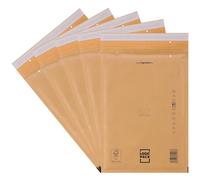 LOGIC PACK G7 Enveloppes Bulles Brunes 50 250 x 350 mm, Auto-adhésives | Pochettes Matelassée, Film bulles 50µm antichoc, papier kraft indéchirable, envoi Vinted sécurisé, certifié FSC, recyclable