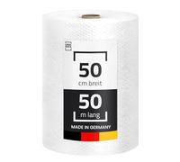 LOGIC PACK Rouleau Papier Bulle 50m x 50 cm - Protection Optimale Déménagement & Expédition - Film 2 Couches 50 Microns Résistant pour Objets Fragiles - Emballage Professionnel Antichoc