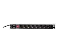 Logilink 19 steckdosenleiste, 8-fach, mit schalter, schwarz pdu8c01 Incolore G