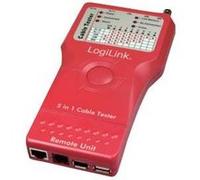 LogiLink Testeur de câbles 5-en-1 avec unité télécommande