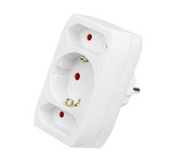 LogiLink Adaptateur pour Prises électriques 1 Prise Schuko/2 Euro weiß