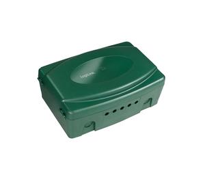 Logilink - Boîte électronique résistante aux intempéries pour l'extérieur - Verte - Avec protection contre la poussière et les éclaboussures (IP54) - 32 x 21 x 11,5 cm