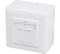 Logilink Boîte encastrée en saillie cat.6A, blanc signal G
